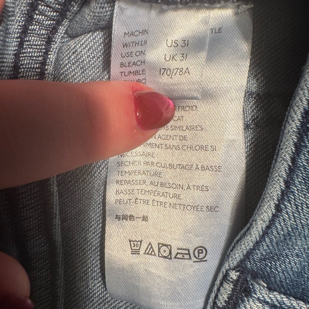 Pilcro and the Letterpress Button-Accent Blue Flare Jeans - Picture 9 of 11